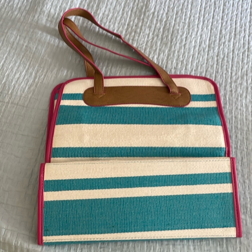 NWOT Neiman Marcus Vintage Striped Tote Bag